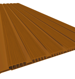 Painel Ripado PVC 30 3m Relevo Ipê Plasbil