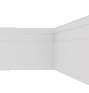 Rodapé PVC Nobre 7cm 2,40m Plasbil