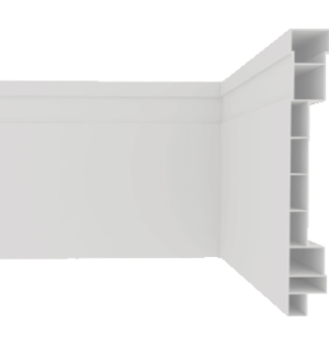 Rodapé PVC Nobre 10cm 2,40m Plasbil